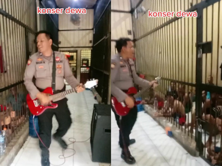 Viral Polisi Hibur Para Napi saat Lebaran, Banjir Pujian Warganet