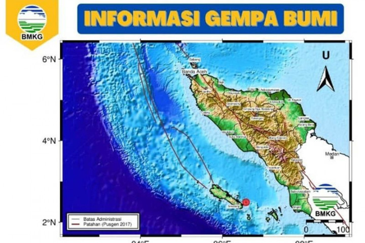 4 Kali Gempa Guncang Pulau Simeulue