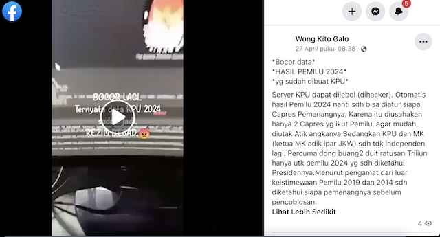 [Cek Fakta] KPU Sudah Tentukan Hasil Pilpres 2024? Cek Faktanya