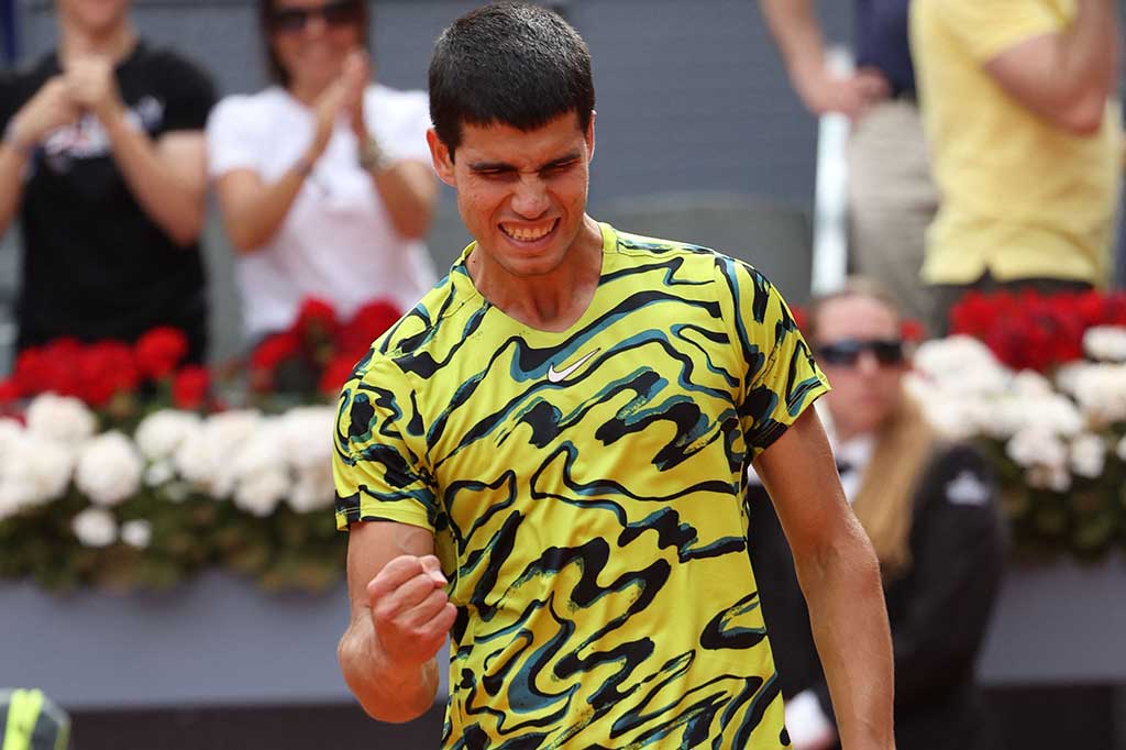 Tenis: Alcaraz Pijak Perempat Final Madrid Open