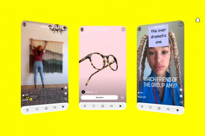 Snapchat Hadirkan Iklan di Spotlight dan My AI