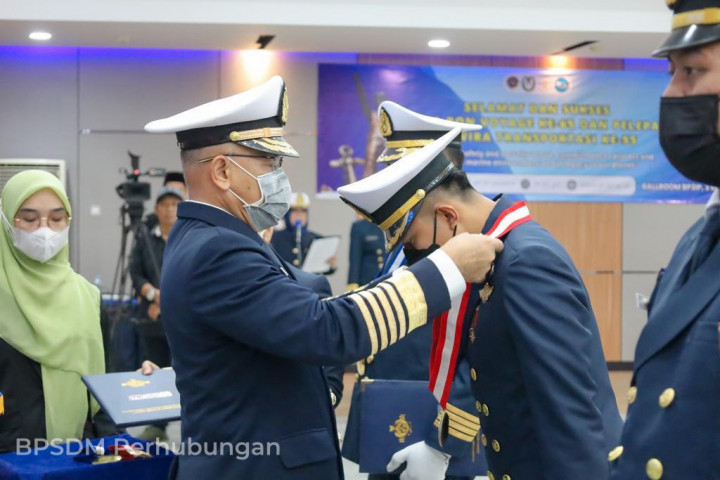 BP3IP Lantik 105 Perwira Transportasi Laut, Ini Pesan Kepala BPSDMP