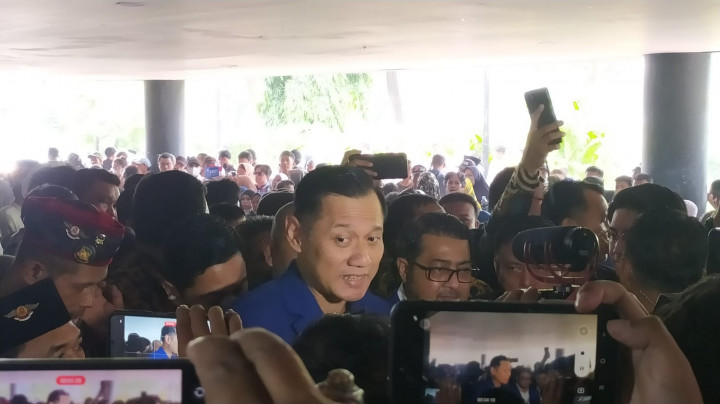 AHY Ikut Hadir Dengarkan Pidato Kebangsaan Anies Baswedan