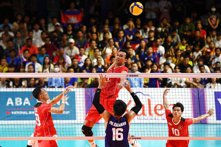 Bekuk Kamboja, Tim Voli Putra Indonesia Hattrick Emas SEA Games!
