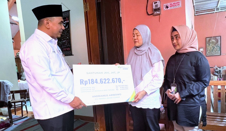 Ahli Waris Teknisi Tewas Terjepit Lift Terima Santunan BPJS Ketenagakerjaan