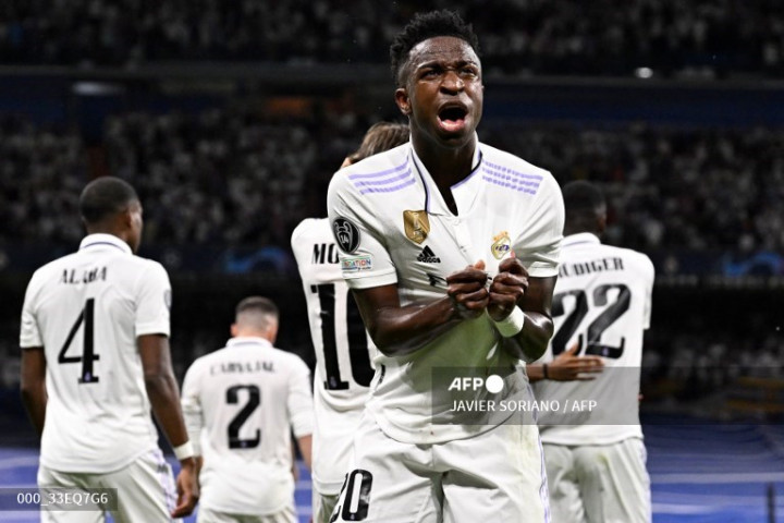 Liga Champions: Babak 1, Vinicius Bawa Madrid Unggul Sementara atas Man City