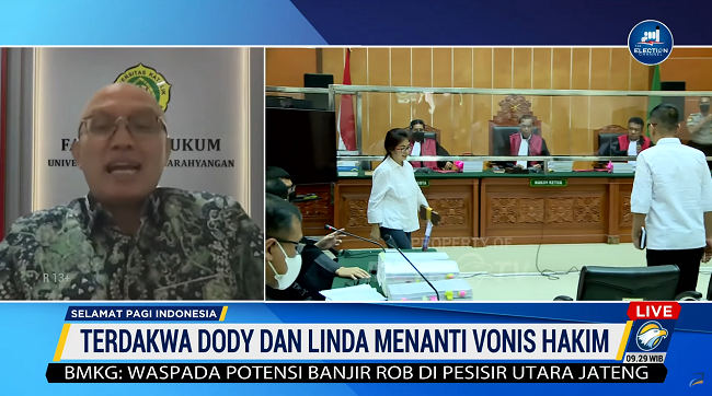 Pakar Prediksi Dody, Linda, dan Kasranto Bakal Dapat Diskon Hukuman