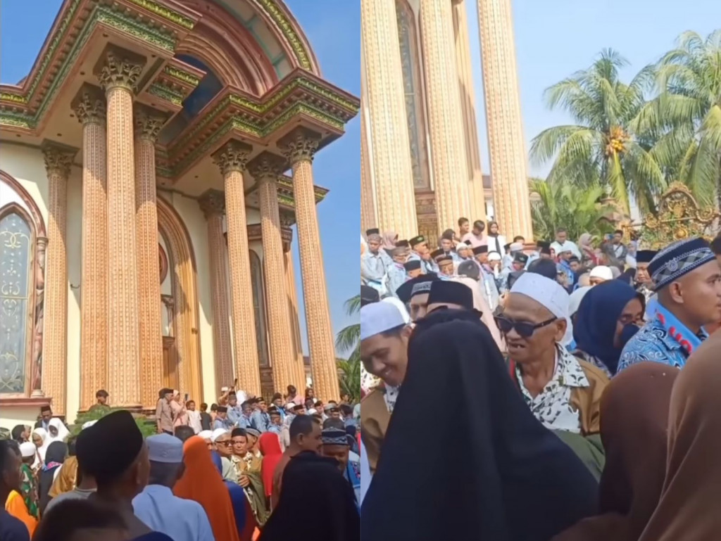 Crazy rich Bojong Koneng berangkatkan 1000 warga umrah gratis, foto: Instagram