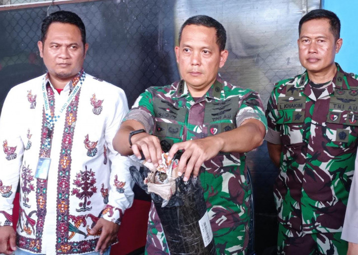 Petugas Kargo Bandara SMB II Palembang Gagalkan Penyelundupan 1,4 Kg Ganja