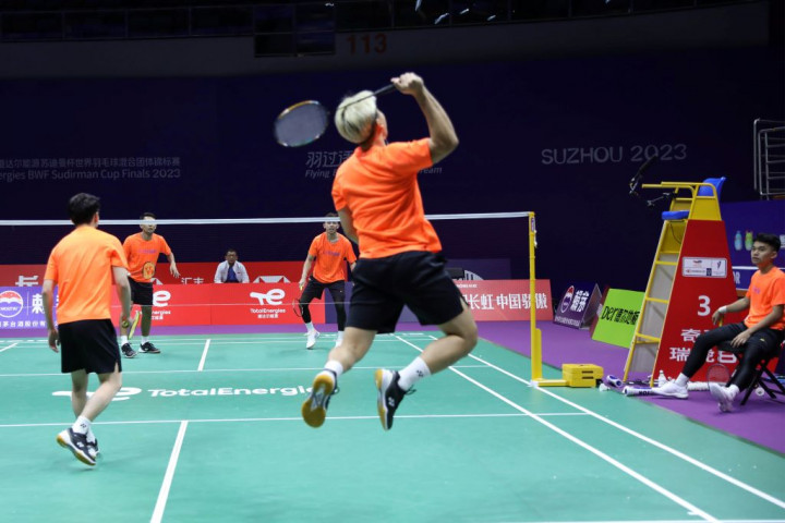 Indonesia Cicipi Latihan Perdana di Arena Pertandingan Piala Sudirman 2023