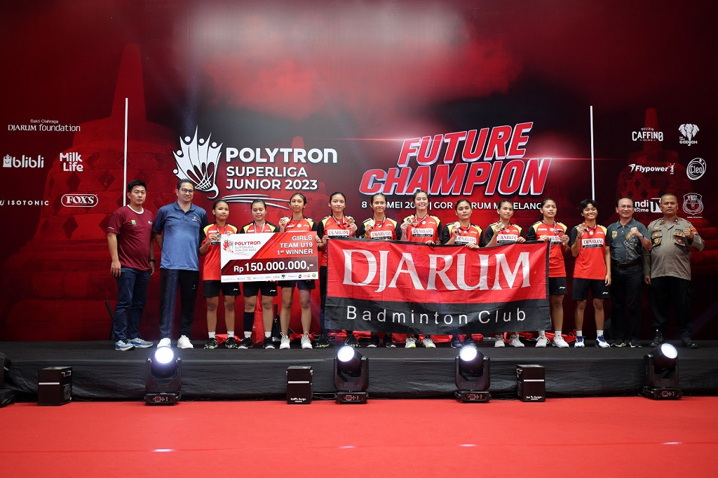 Atlet PB Djarum juara Superliga Junior 2023 putri U-19 (dok. PB Djarum)