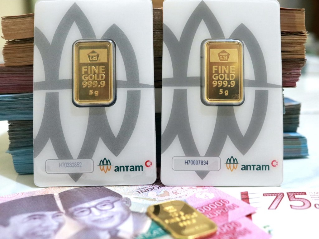 Emas Antam. Foto: Medcom.id/Husen Miftahudin.