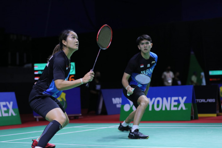 Atasi Ketegangan, Adnan/Nita Sumbang Poin Perdana Indonesia di Piala Sudirman 2023