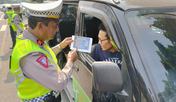 Melanggar Aturan, Belasan Pengendara di Kota Tangerang Kena Tilang Manual