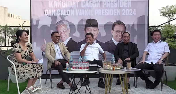 Wakil Ketua Umum Partai Gerindra Habiburokhman (tengah). Medcom.id/Theo