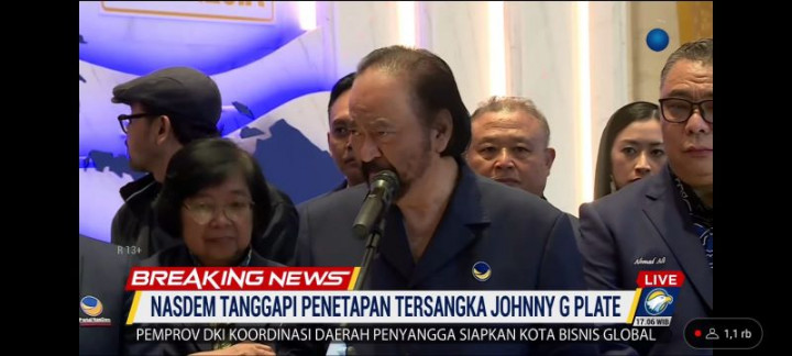 Surya Paloh Hormati Proses Hukum Johnny G Plate