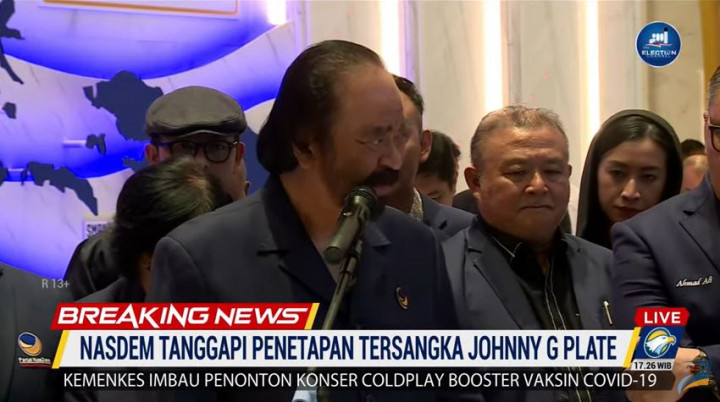 Surya Paloh: Terlalu Mahal Johnny G Plate Diborgol saat Berstatus Menteri