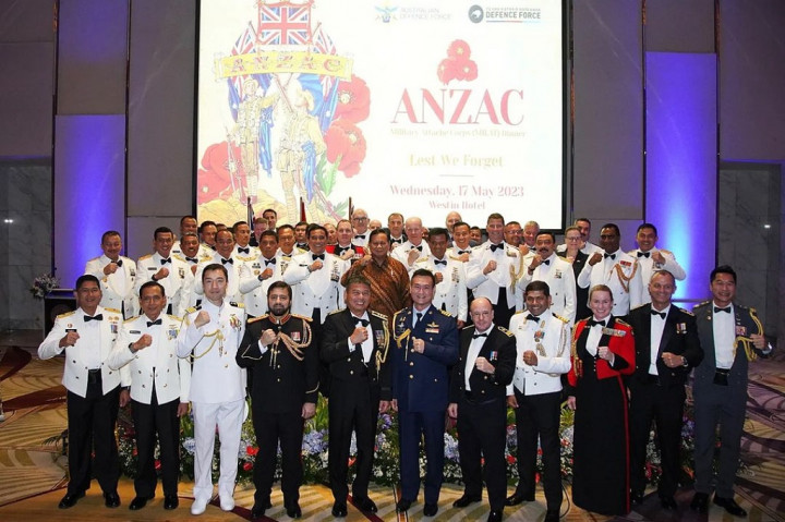 Momen Menhan Prabowo Hadiri ANZAC Day
