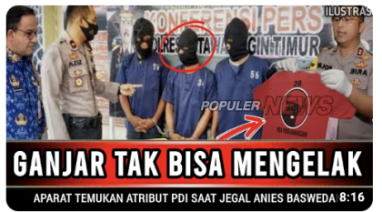 [Cek Fakta] Ganjar Perintahkan Sejumlah Orang Rusak Atribut Anies di Jember? Cek Faktanya