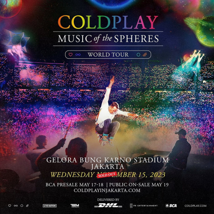 Seluruh Tiket Konser Coldplay di Jakarta Habis Terjual!