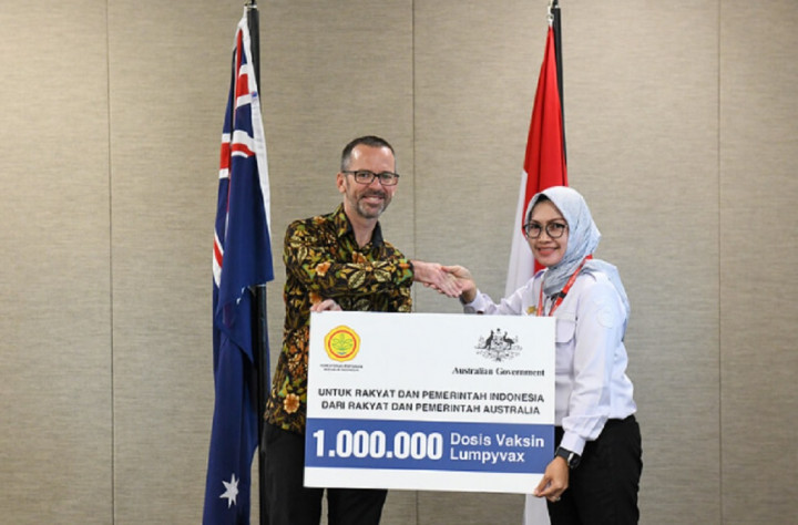 Australia Berikan 500 Ribu Dosis Vaksin Penyakit LSD untuk Indonesia