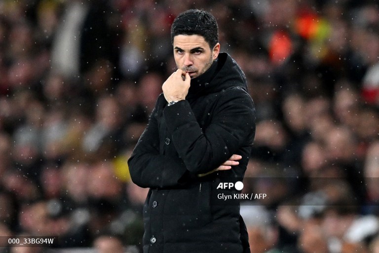 Pelatih Arsenal, Mikel Arteta (AFP/Glyn Kirk)