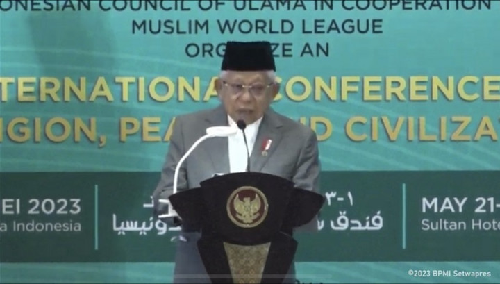 Wapres Ingatkan Sesama Manusia Jangan Bermusuhan