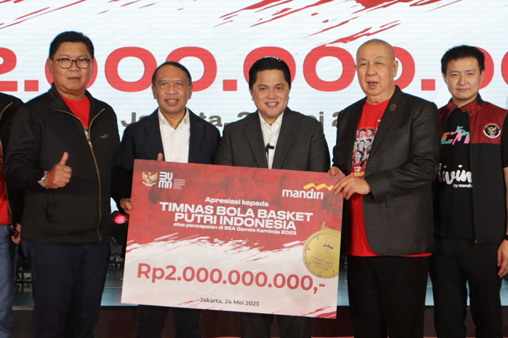 Apresiasi Bank Mandiri untuk Timnas Basket Putri