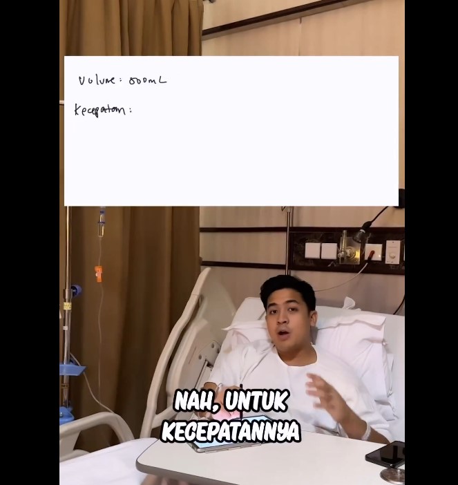 Gabut saat Opname di Rumah Sakit, Jerome Polin Hitung Kecepatan Infus
