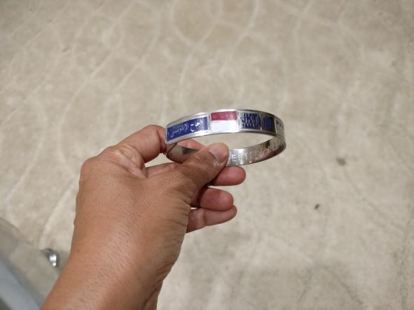Gelang identitas jemaah haji. MI/Windy Dyah Indriantari