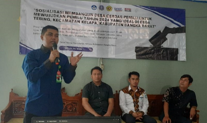 Prodi S2 Ilmu Politik UPNVJ Bangun Masyarakat Cerdas Pemilu di Bangka Barat