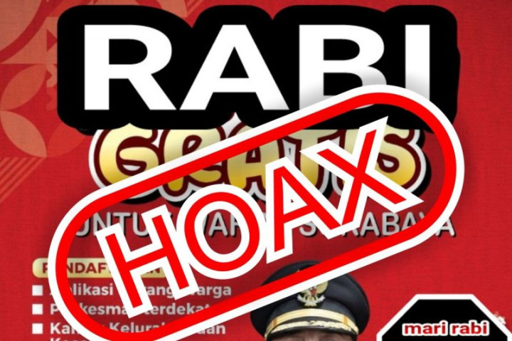 Pemkot Surabaya Tegaskan Info di Poster Rabi Gratis Hoaks