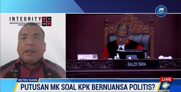 Pakar Menilai Putusan MK Perpanjang Masa Jabatan KPK Bagian dari Strategi Pilpres 2024