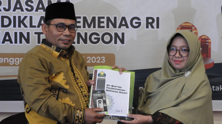 Siap Cetak, Terjemahan Al-Qur’an Bahasa Gayo Diserahkan ke Kemenag