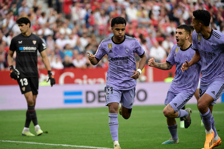 Dwigol Rodrygo Bawa Madrid Menang 2-1 atas Sevilla