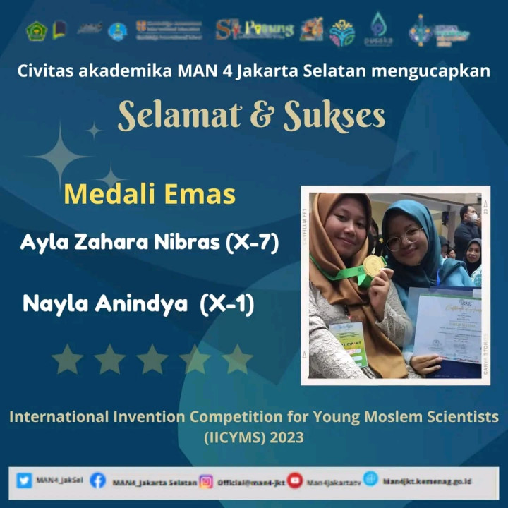 Siswi MAN 4 Jakarta Sabet Emas Berkat Aplikasi untuk Pelajar Disabilitas