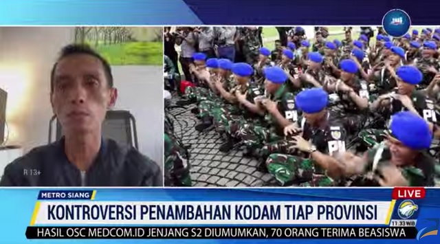 Pengamat: Penambahan Kodam Tak Sejalan UU TNI