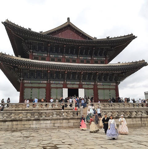Intip megahnya Istana Gyeongbokgung di Korea Selatan. (Foto: Dok. Medcom.id/Marcheilla Ariesta)