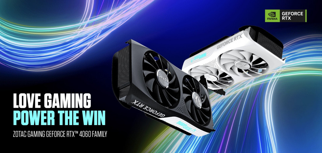 Seri kartu grafis Zotac Gaming berbasis Nvidia GeForce RTX 4060 Series.