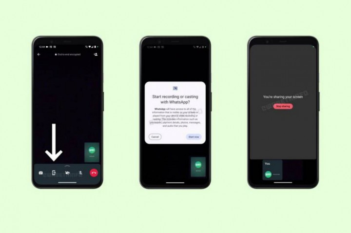 WhatsApp Uji Fitur Berbagi Layar di Ponsel Android