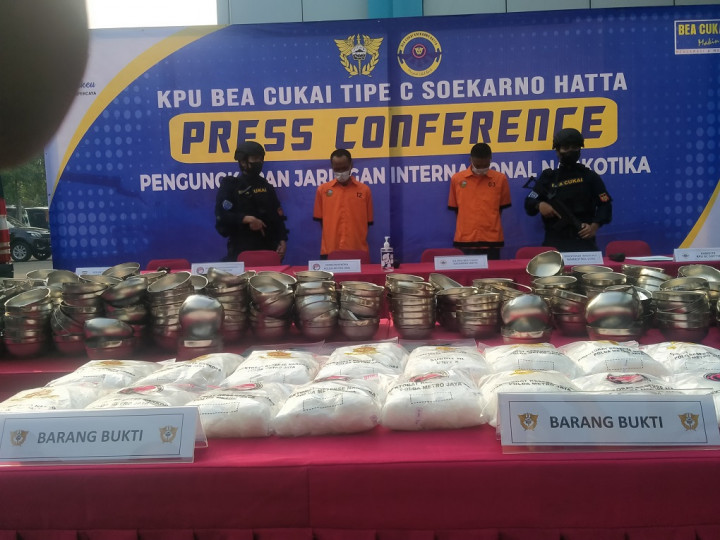 Bea Cukai Bandara Soetta Gagalkan Penyelundupan 12,1 Kg Sabu Asal Malaysia