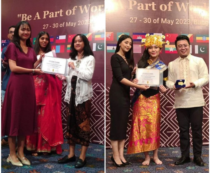 2 Pelajar SMAN 8 Jakarta Raih Asia World Model PBB