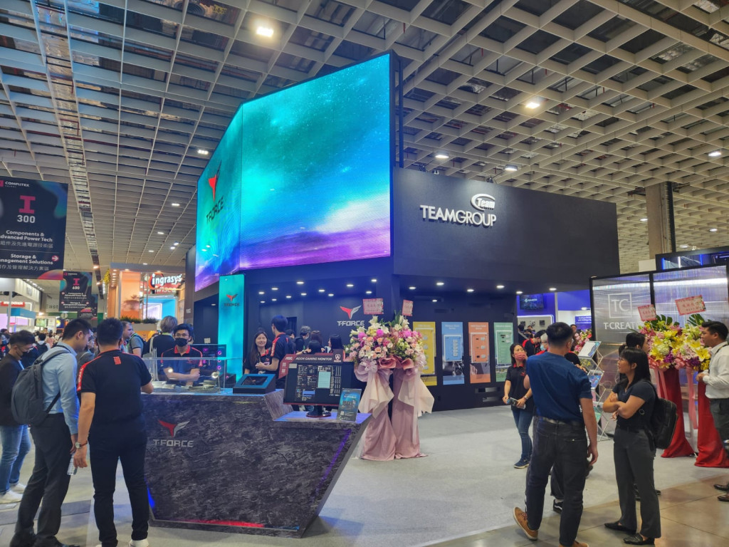 Booth TeamGroup di Computex 2023.