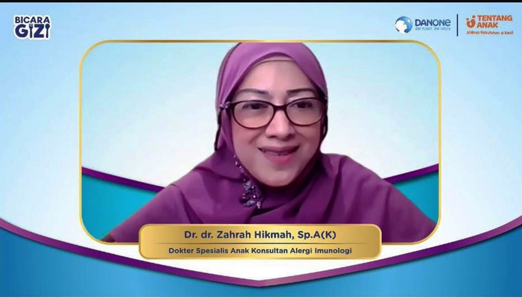 okter Spesialis Anak Konsultan Alergi Imunologi, Dr. dr. Zahrah Hikmah, SpA(K).