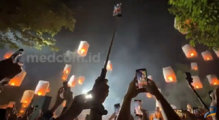 3.500 Lampion Menghiasi Malam Puncak Perayaan Waisak 2567 BE