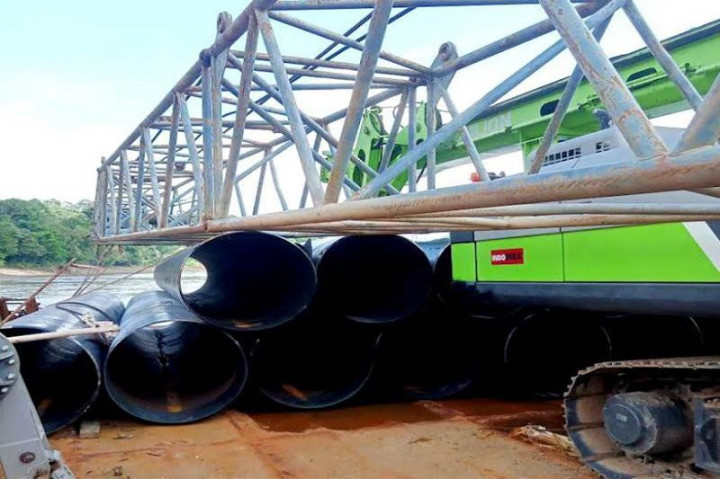 Pembangunan Jembatan Muara Teweh-Lemo Dilanjutkan