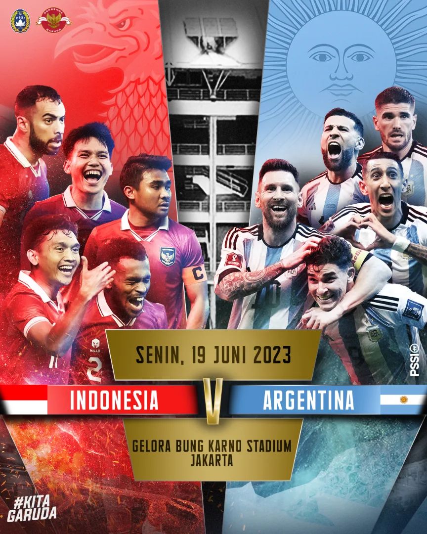 Harga tiket Timnas Indonesia vs Argentina (Instagram PSSI)