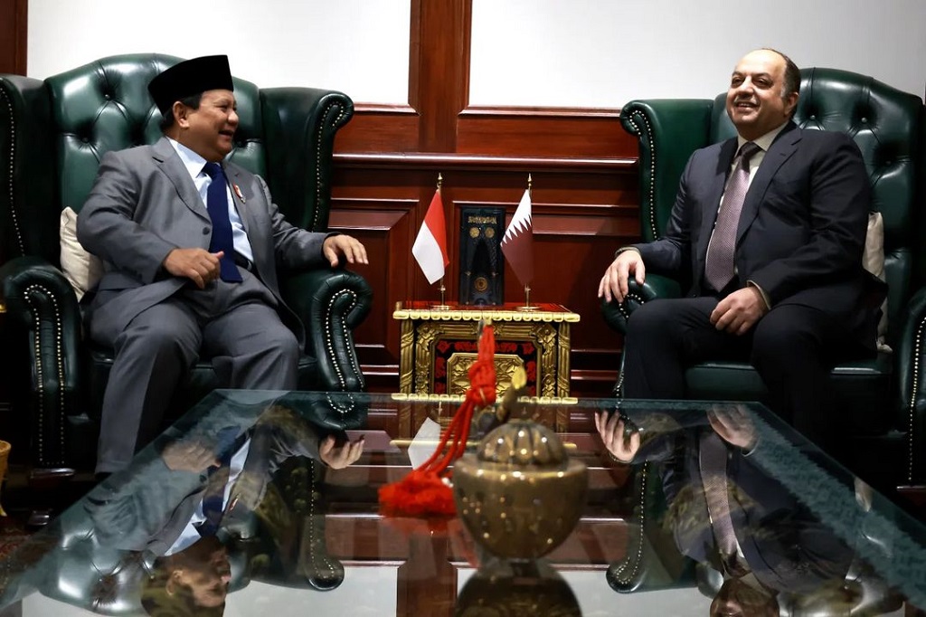 Prabowo Terima Kunjungan Menhan Qatar