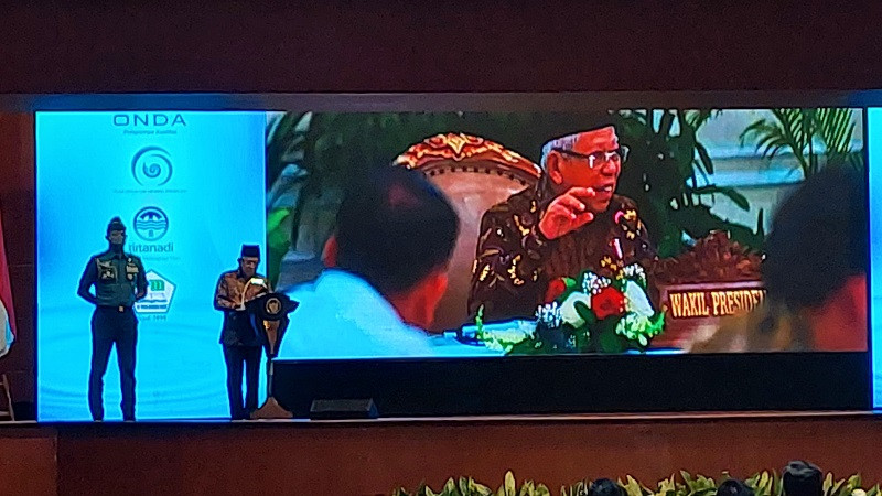 Wapres Ma'ruf Amin. (Medcom.id/Kautsar Widya P)