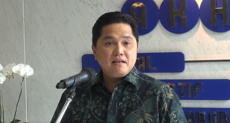 Menteri BUMN Erick Thohir. Foto: Metro TV/Rizki Nur Muhamad.